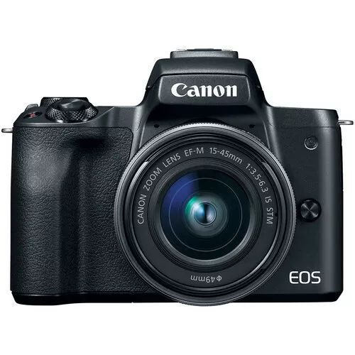 Canon EOS M50 Mirrorless Digital Camera with 15-45mm EF-M IS STM Lens (Black) - abigailcamera 29315094