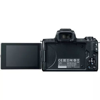 Canon EOS M50 Mirrorless Digital Camera with 15-45mm EF-M IS STM Lens (Black) - abigailcamera 47815461
