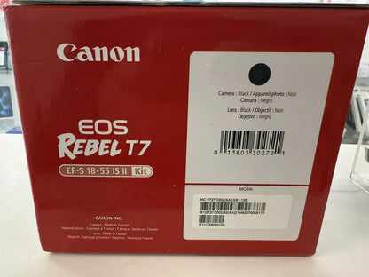 Canon EOS Rebel T7 DSLR Camera - Black (Kit with 18-55mm Lens) - abigailcamera 59486431