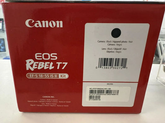 Canon EOS Rebel T7 DSLR Camera - Black (Kit with 18-55mm Lens) - abigailcamera 59486431