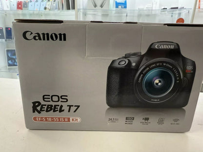 Canon EOS Rebel T7 DSLR Camera - Black (Kit with 18-55mm Lens) - abigailcamera 62443234
