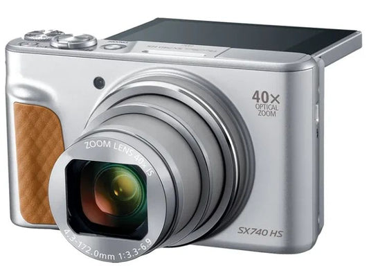 Canon PowerShot SX740 HS 20.3MP 4K Digital Camera – Silver - abigailcamera