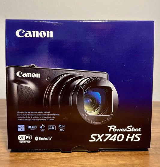 Canon PowerShot SX740 HS 20.3MP 4K Digital Camera – Silver - abigailcamera