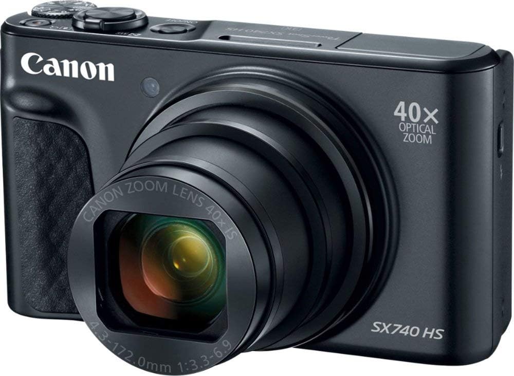 Canon PowerShot SX740 HS Camera with 40x Optical Zoom – Black (International Model) - abigailcamera 58261278