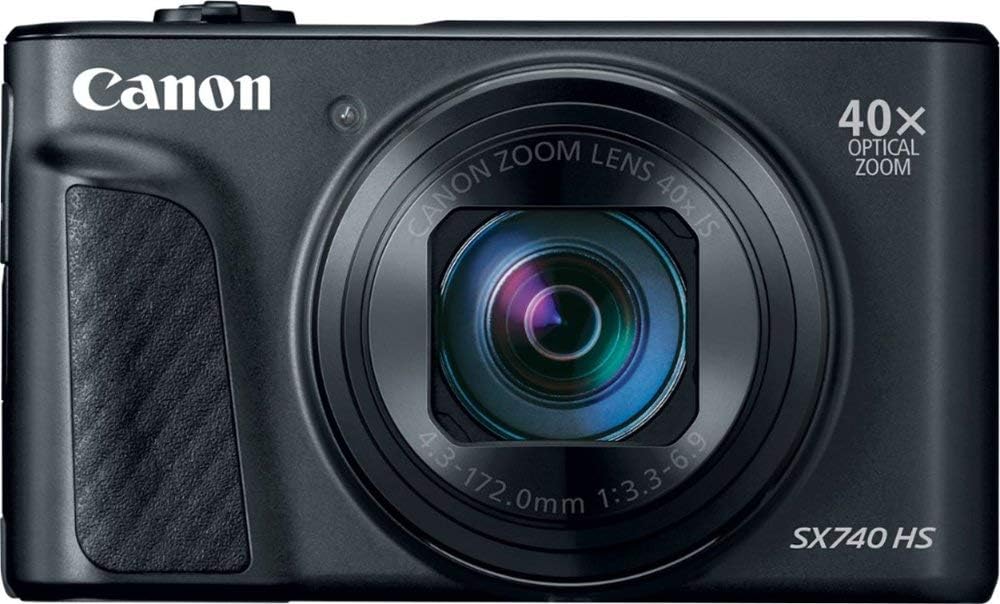 Canon PowerShot SX740 HS Camera with 40x Optical Zoom – Black (International Model) - abigailcamera 19177564