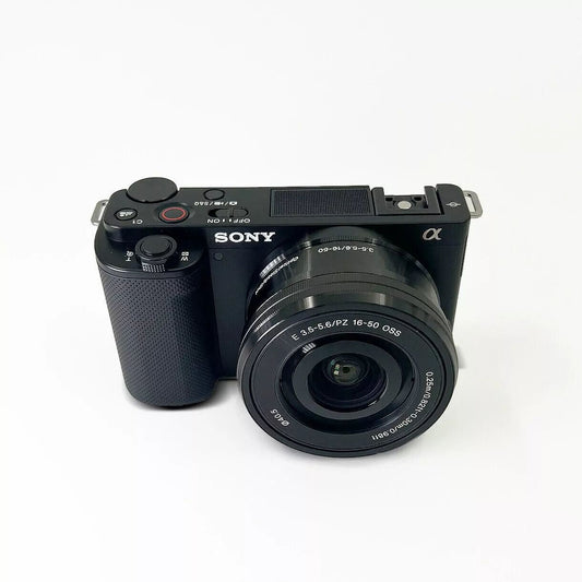 Sony ZV-E10 Mirrorless Camera with 16-50mm Lens (Black) - abigailcamera 1070497